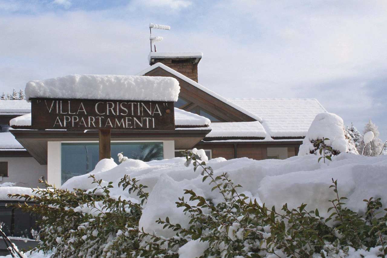 Villa Cristina Cavalese appartamenti vacanze invernali in Val di Fiemme